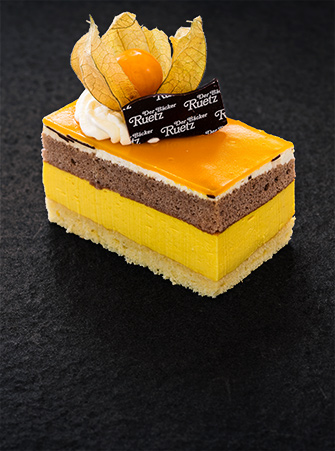 Mango-Stracciatella Schnitte